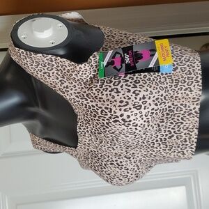 NWT Large women's Bali Easylite Smooth Comfort bra DF3491 (leopard)